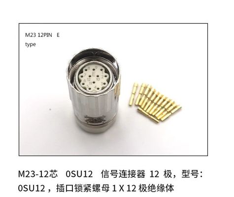 M23 M40 Seriers E P Type Male Female Servo Motor Cable Connectors