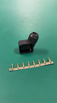 Fast 9PIN Servo Motor Connector Panel Mount Crimp/Solder Type AWG18-24 1000M Insulation Resistance