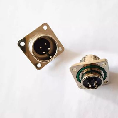 Waterproof 18-24 AWG Servo Motor Connector with Crimp/Solder Termination for Industrial Automation
