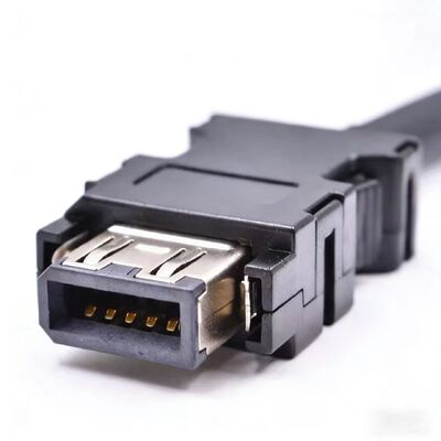 Alternative connector for Mitsubishi J3ENCBL3M-A1-LA2-H servo motors, small power encoder drag chain cable under 750W