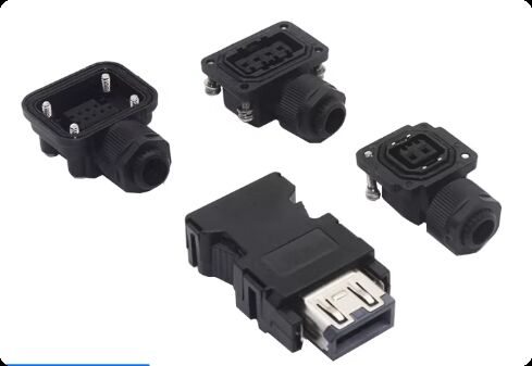 Domestic connector  Mitsubishi servo driver encoder motor power cable plug SM-10P Mitsubishi 2/4/9P connector
