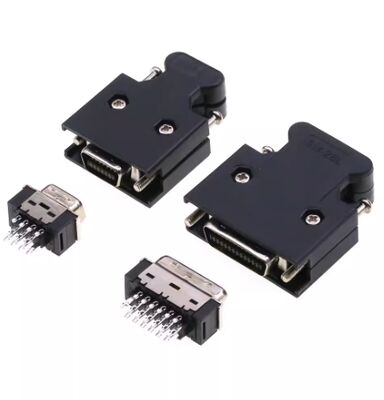 Gold Tin Plated MDR/SCSI Connector with 500V Voltage Rating for Industrial Automation Servo Motors