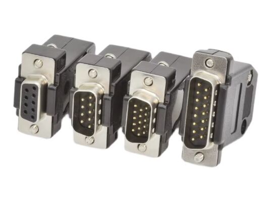 44-pin CN1 Connector with Crimp/Solder Termination for Servo Motor Drivers in -40℃ to +105℃ Environments