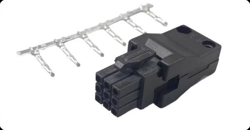 Delta Servo Motor Plug with Crimp/Solder Termination Moog Gender Configuration for 18-24 AWG Wire Gauge