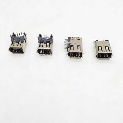 IEEE 1394 Connector SM-6P Male SM-6E Female 3E106-2230KV Base/Right-Angle Female Socket