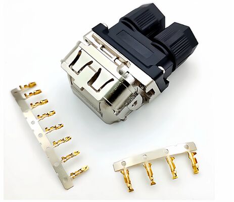 8PIN Servo Motor Connector 6FX3502-7CD01 with Silver Pin Golded Pin for Industrial Automation
