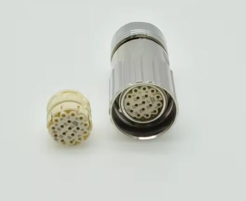 M23 Servo Motor Connector with 8PIN 12PIN 17PIN Configuration and Crimp/Solder Termination for 1000V Applications