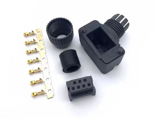 Inovance servo motor brake wire clutch connector 6P 6-core H-type 4 2P motor power plug S6
