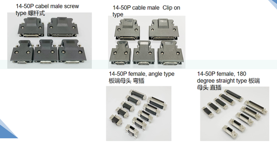 SDC 6PIN 7PIN MC 6PIN 7PIN SCSI 12-50PIN SM-6PIN 10PIN DB and servo cable connector