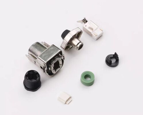 Compatible RJ45 Crystal Head 4/2 Zinc Alloy Large Head Coded Connector 6FX5002-0DM67 IP67