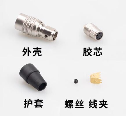 6-pin Female Trigger Cable Servo Motor Connector Plug for Hikvision and Basler Industrial Camera Power Supply