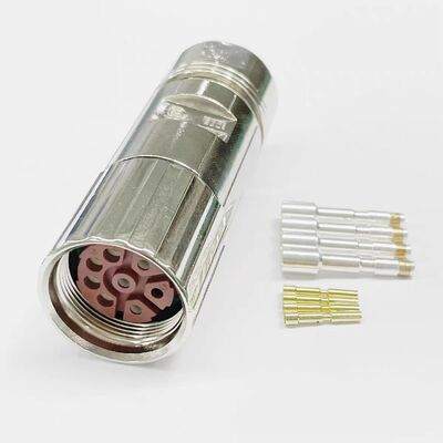 6FX2003-0LU00 Threaded Type 6-Pin Servo Motor Connector M23 Encoder Connector for Industrial Automation