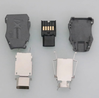 Przemysłowy wtyczka kabla Ethernet Ix Przemysłowy łącznik Hirose HRS IX40G-B-10S-CV-7.0