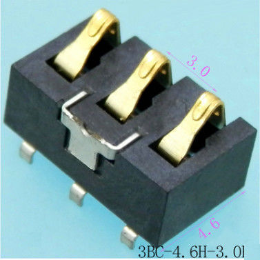 BC Złącze baterii 3P Micro USB Złącze Pcb Metal Gold Color With White Black House